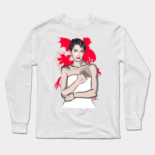 Winona Ryder - An illustration by Paul Cemmick Long Sleeve T-Shirt